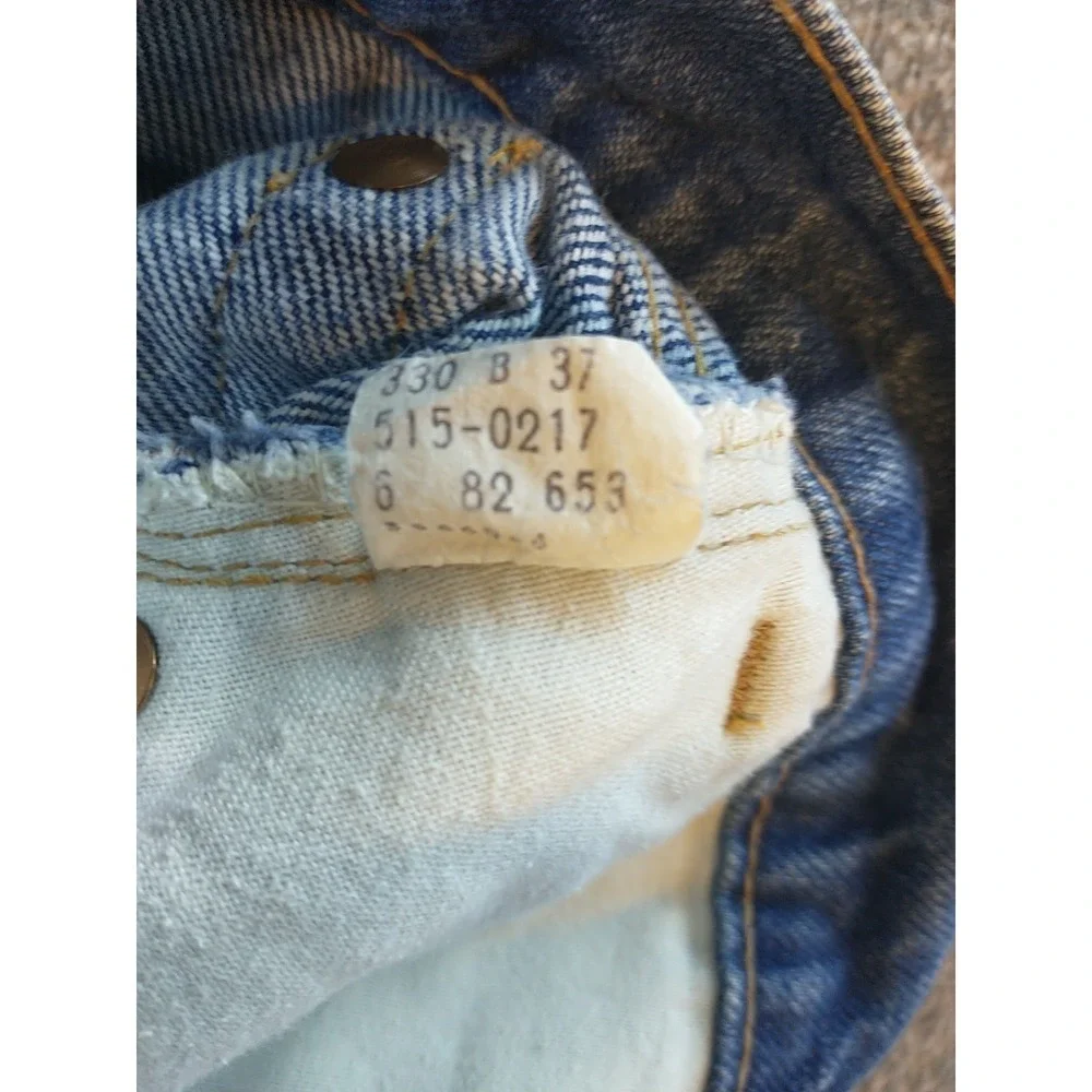 Vintage Levis Mens Medium Wash Straight Leg Denim Jeans Blue W34 L30